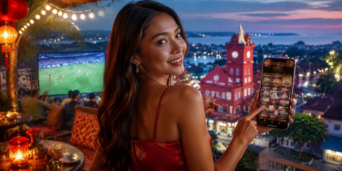 Suasana permainan hiburan dalam talian gaya Malaysia di Melaka